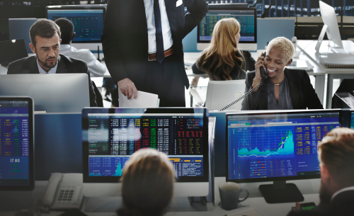 Institutional trading floor